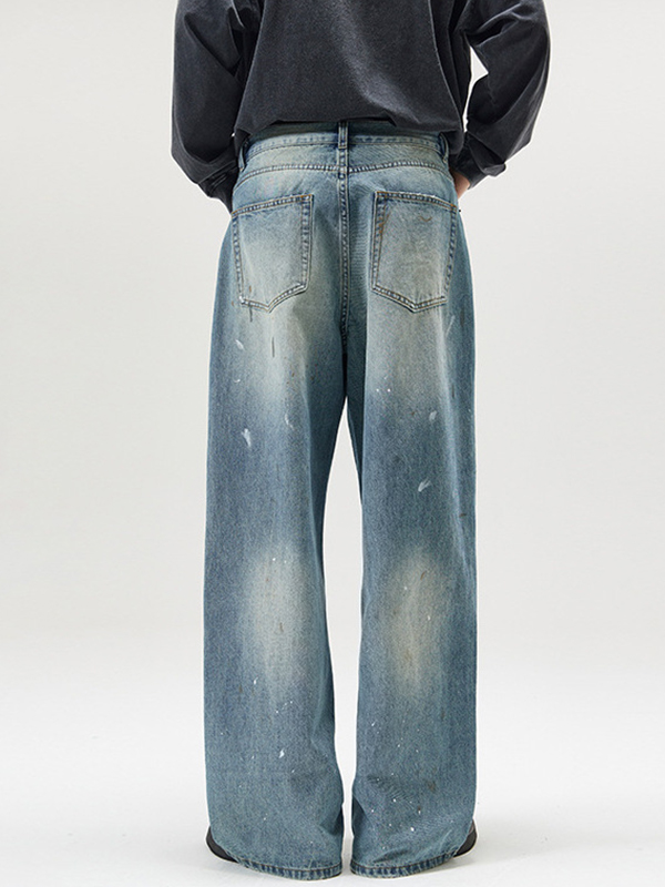 Vaqueros holgados de marca de moda High Street Old Loose