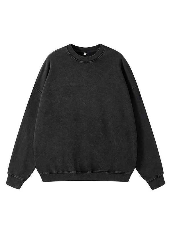 Sudaderas de manga larga extragrandes de color liso para hombre