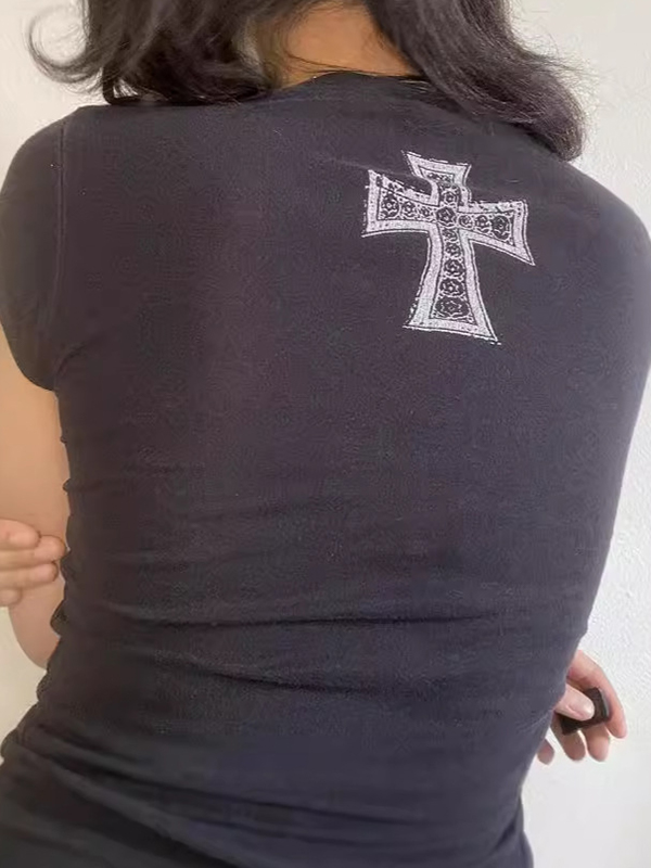 Camiseta de manga corta vintage