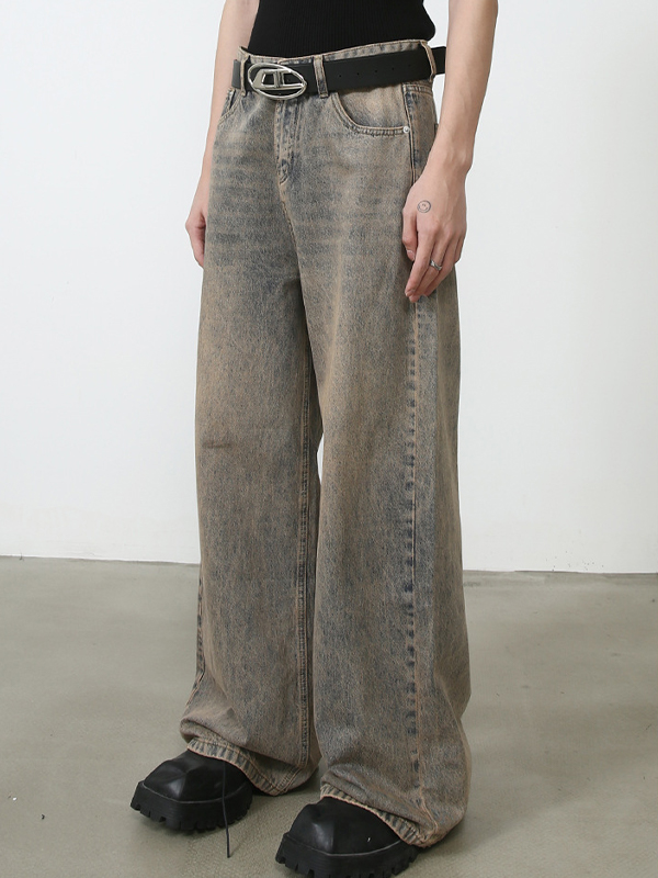 Vaqueros holgados vintage para hombre