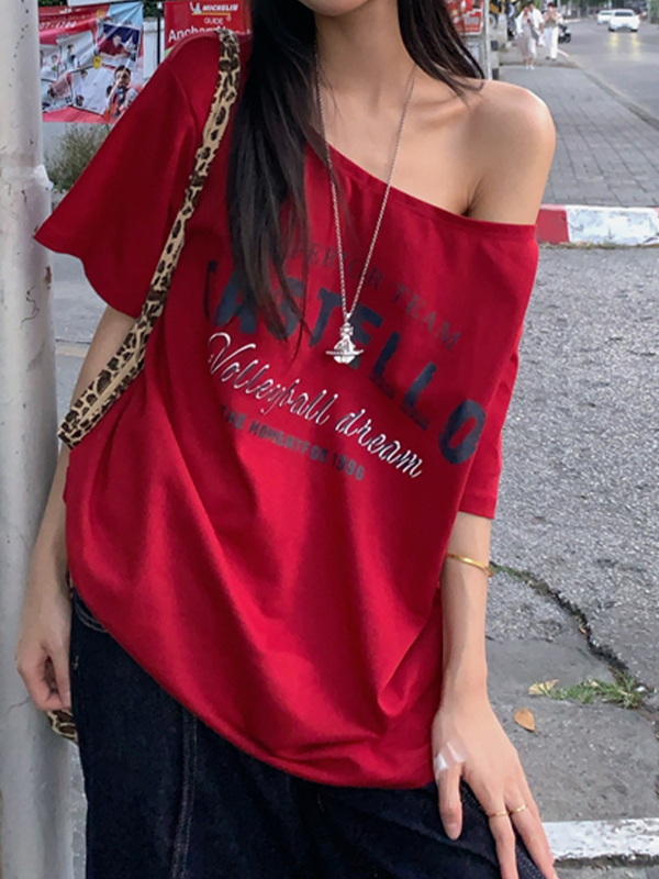 Camiseta extragrande de manga corta con estampado digital urbano